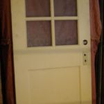 6-lite over 1-panel painted entry door